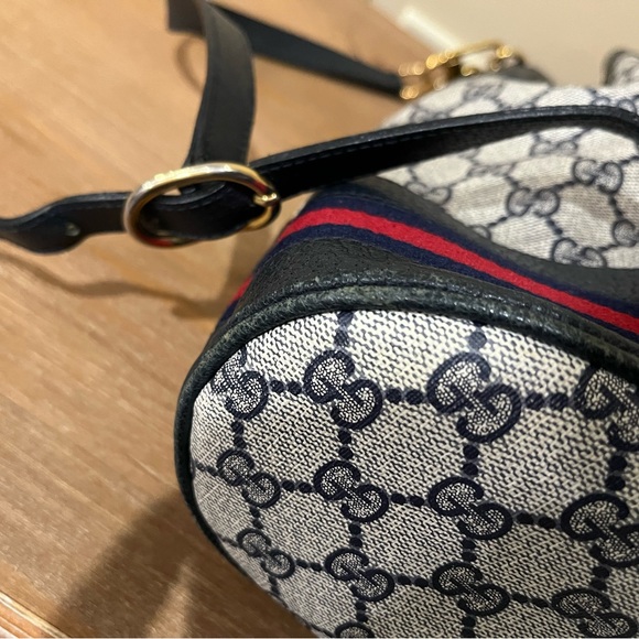 Rare Authentic Gucci Supreme Monogram Women’s Bucket Drawstring Vintage Bag - Picture 12 of 14